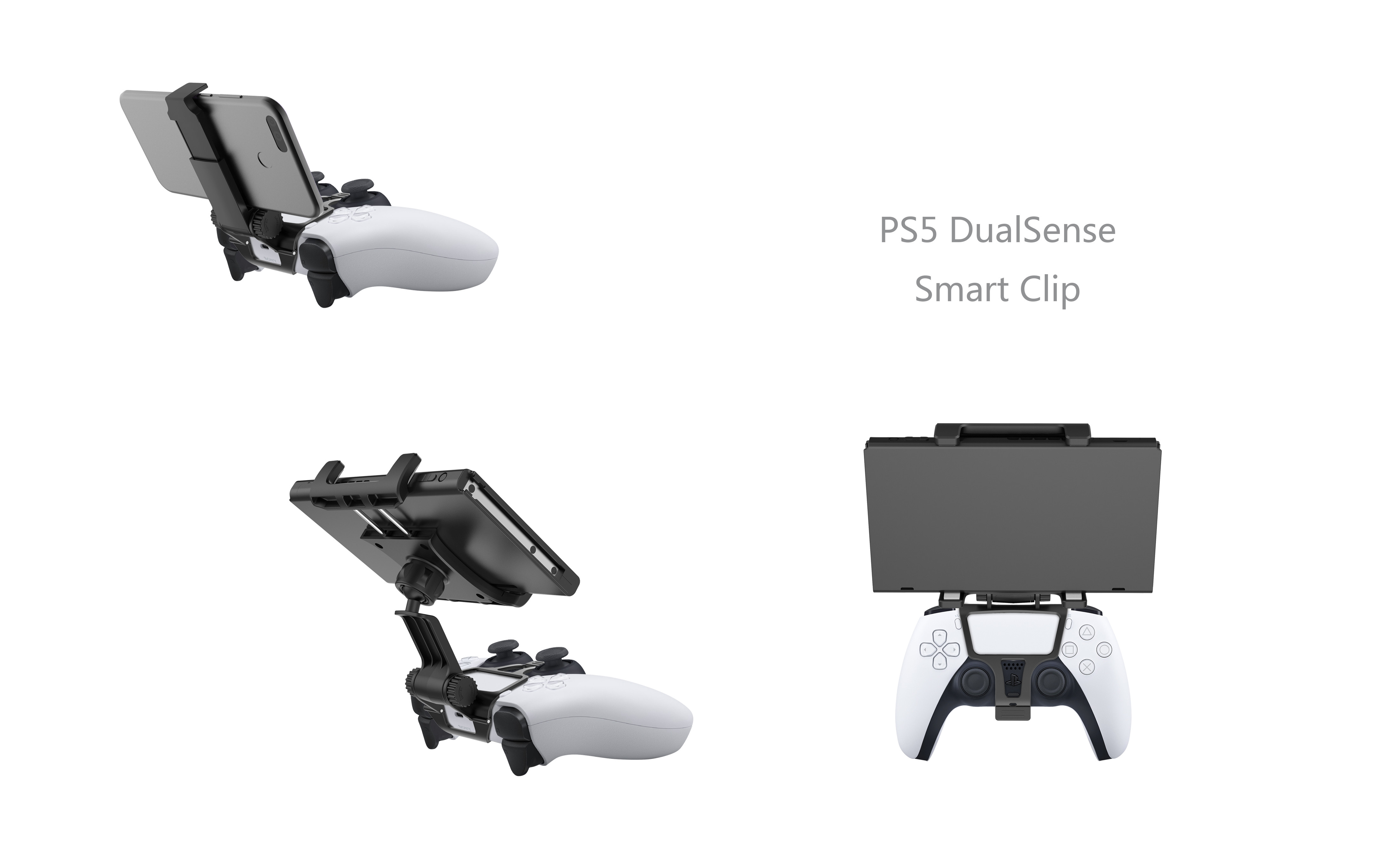 ABS PC PS5 Gaming Accessories Playstation 5 Controller Phone Clamp Bracket Holder