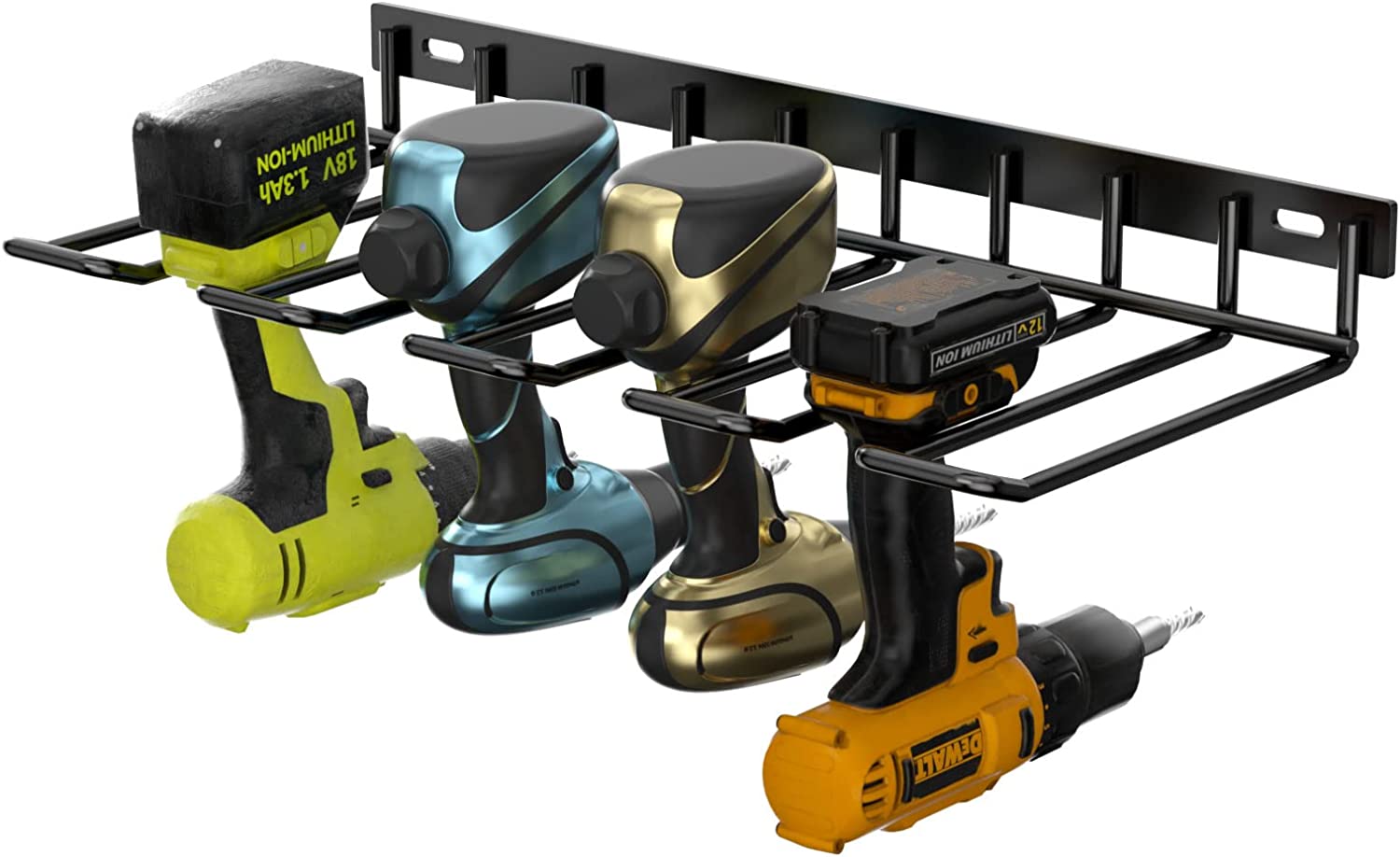 Wall Mounted Metal Drilling Power Tool Storage Racks for Maximum Space Utilization