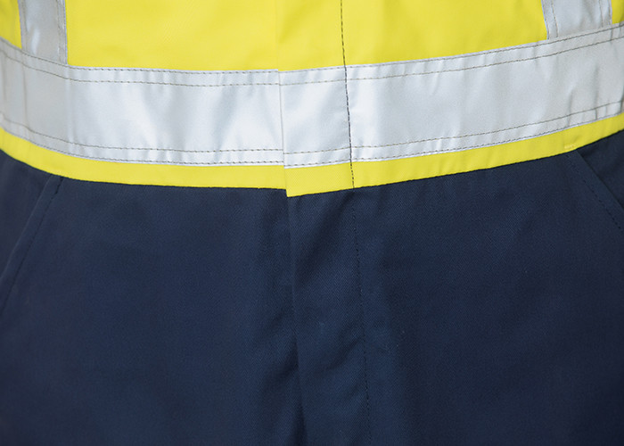 Double Stitching Safety Work Clothes High Visable Orange Jacket Bib Pants Suit
