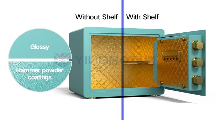 Colorful H300mm Home Safe Box Biometric Fingerprint Lock