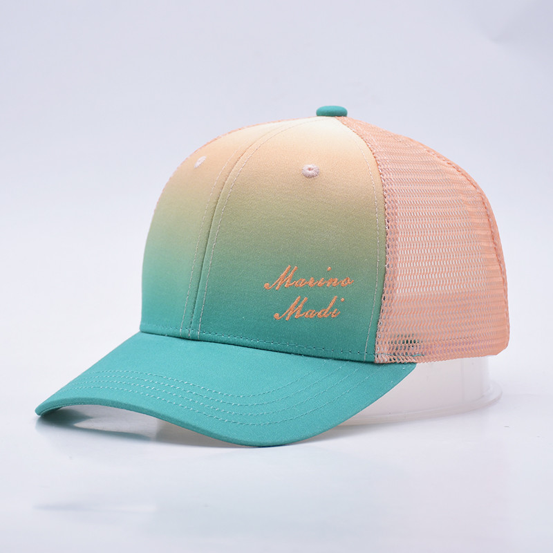 factory price Six Panel Constructured Trucker Baseball Cap Match The Fabric Color