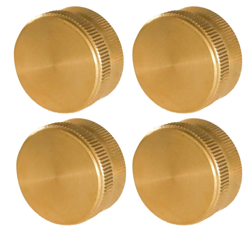 CNC Brass Garden Hose End Caps , 3/4" Water Hose End Caps With Washers