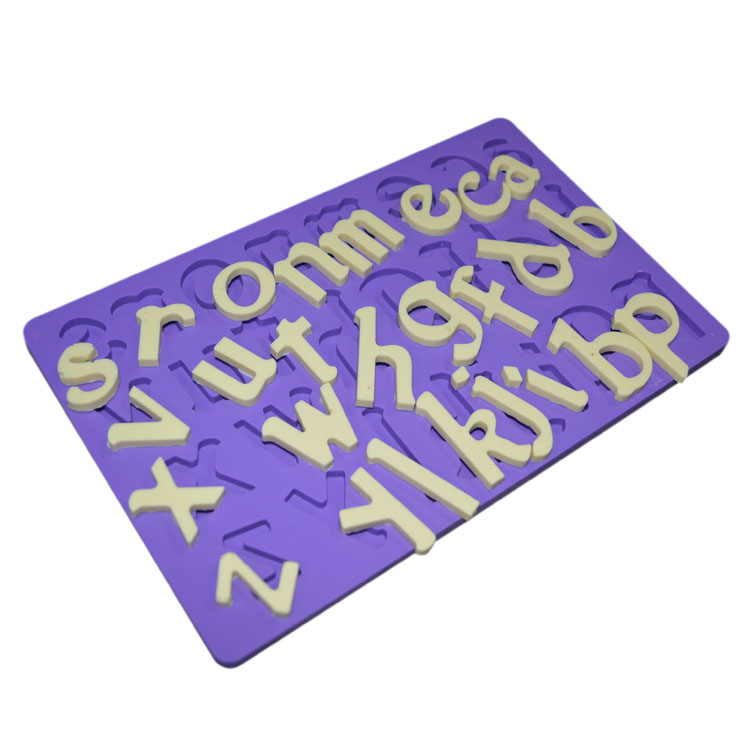 Fondant Silicone Letter Mold DIY Handmade Alphabet Moulds For Cake Decorating