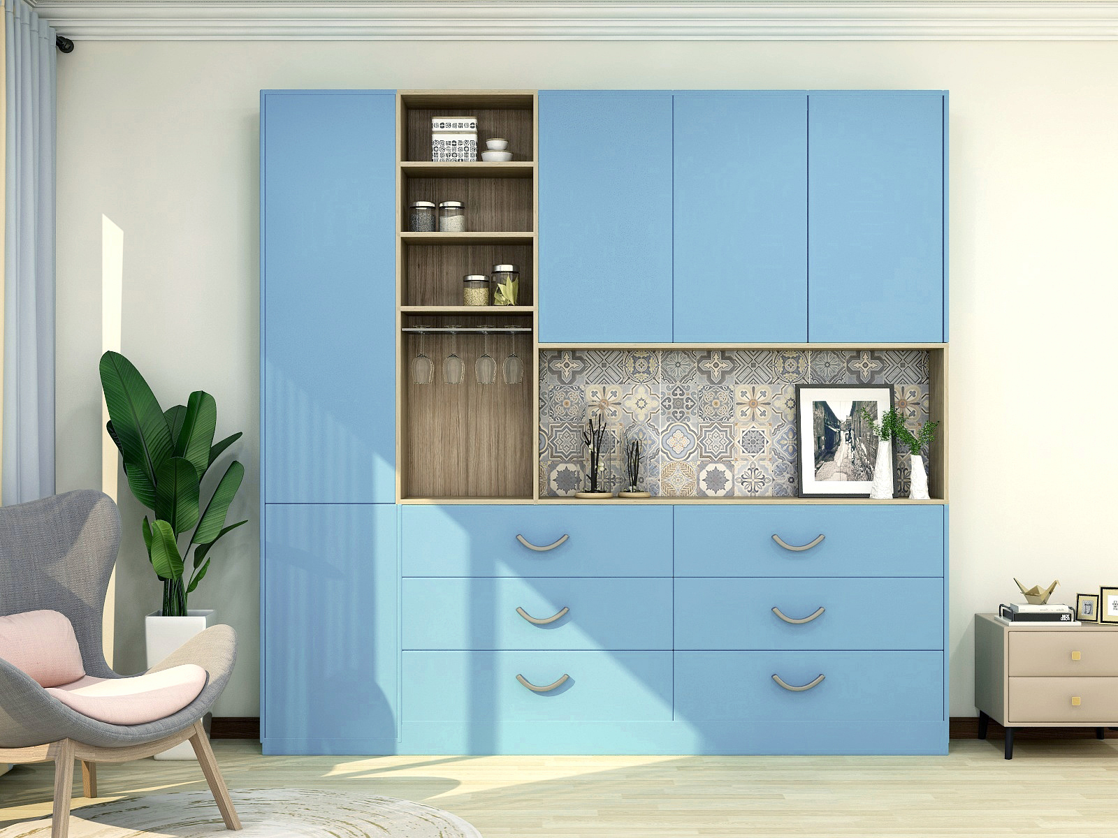 Self Adhesive PVC Wallpaper Glossy Self Adhesive Wallpaper Interior Decoration