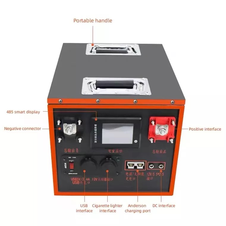 LiFePO4 Solar Power Backup Battery 24V 48V Golf Cart Lithium Battery 200AH
