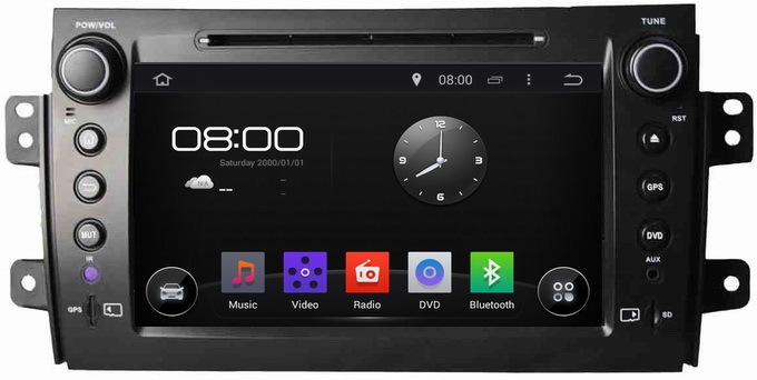 Ouchuangbo Auto Stereo DVD Multimedia Kit for Suzuki SX4 2006-2012 Android 4.4 GPS Nav Radio Player OCB-8072D