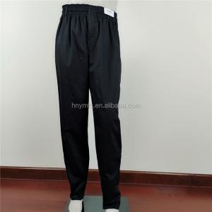 China professional pants factory new design Kitchen Uniforms restaurant chef black chef pants on sale
