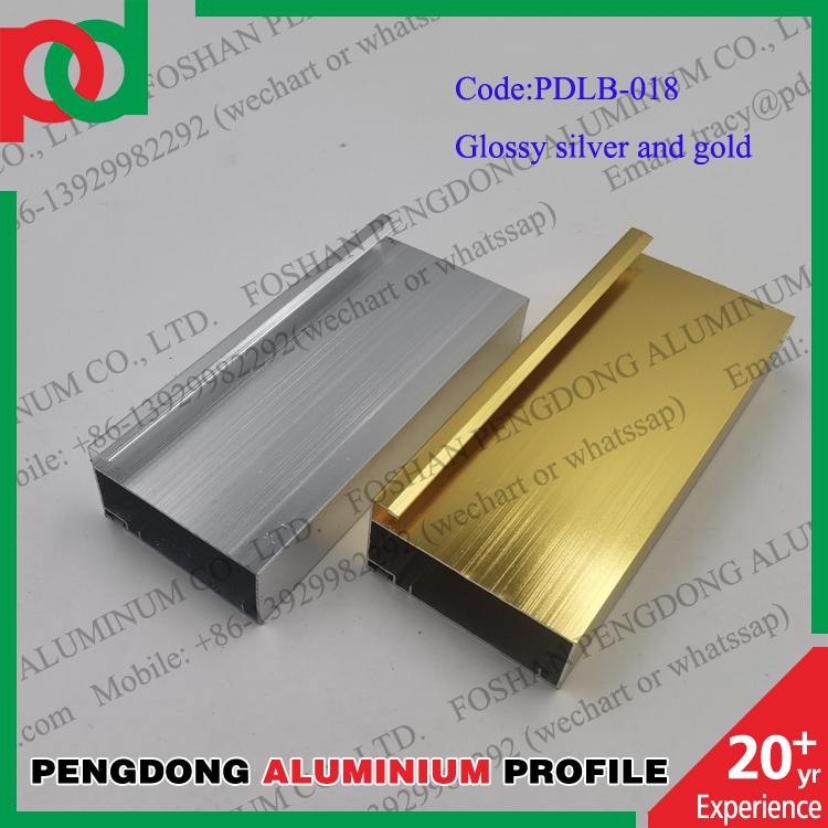 Popular Use In Lybia Kitchen Cabinets Aluminium Profiles Glossy Or Anodized Silver And Gold And Black Coated
