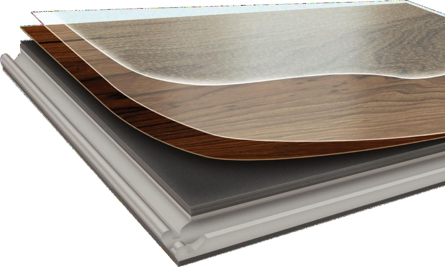 Green Wood Hardwood LVT Flooring Board Indoor Hollow ABA Rigid SPC Flooring