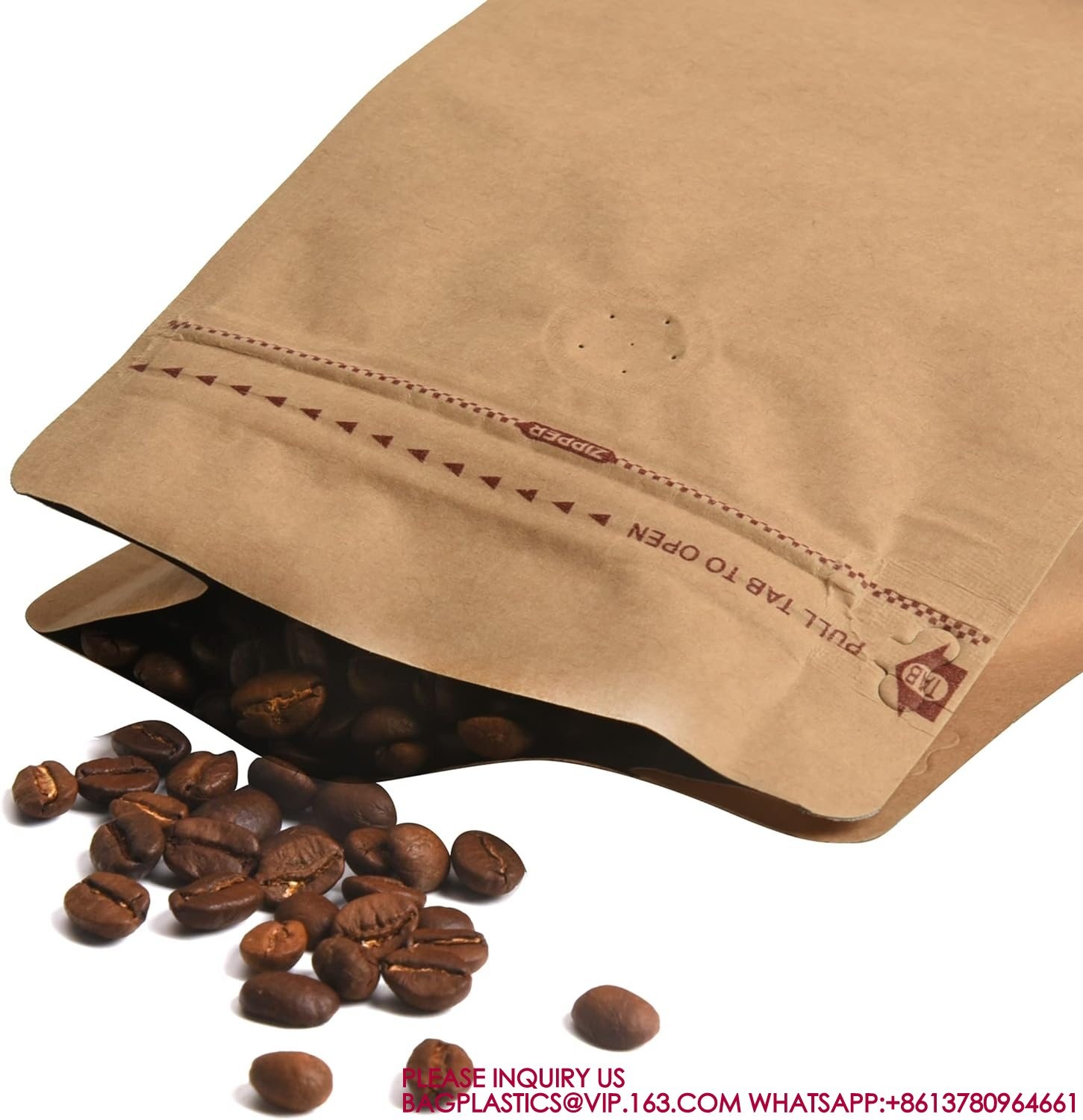 Degassing Pouch Bags With Valve, Food Storage Bags With Rsealable Zipper & Easy Open Tape