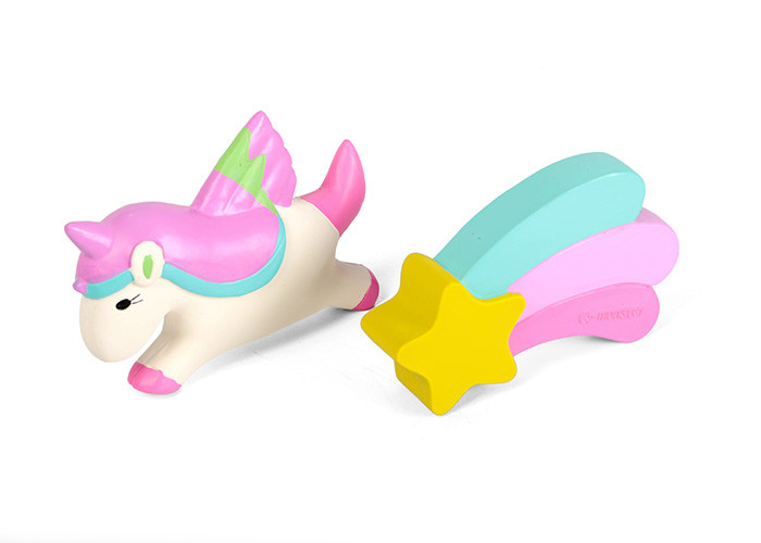 TPR Indestructible Rubber Dog Toys Star And Unicorn Shaped Floating