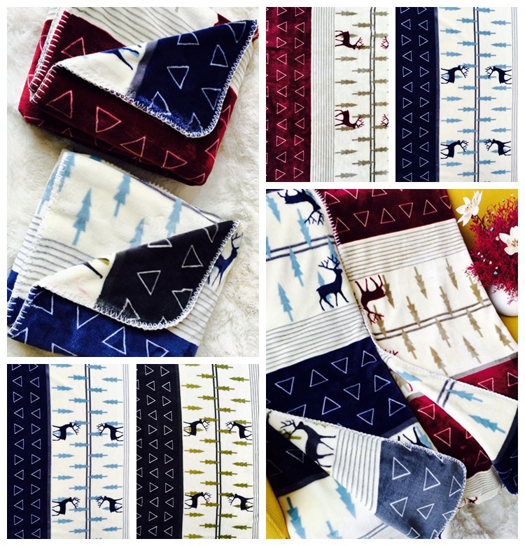 2018 All Season Coloful Flannel Baby Blanket 100*120cm 100% Polyester 150D 288F
