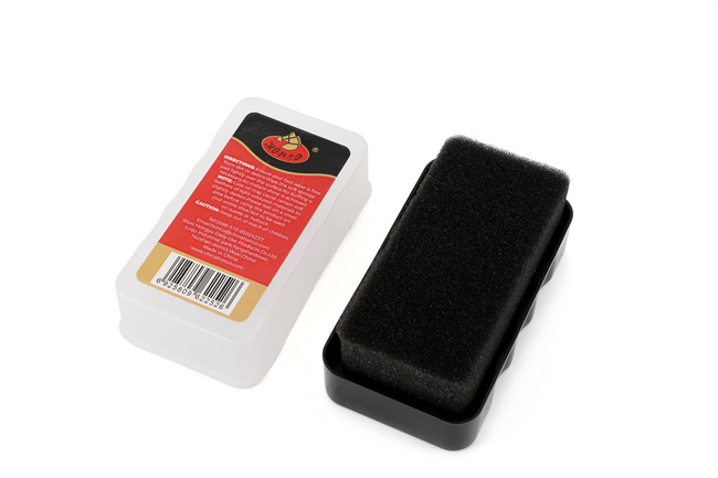 Shoe Shine Sponge Hanging Holes Supermarket Shelves Shining Shoes Care European Market Chinese Factory OEM Processing