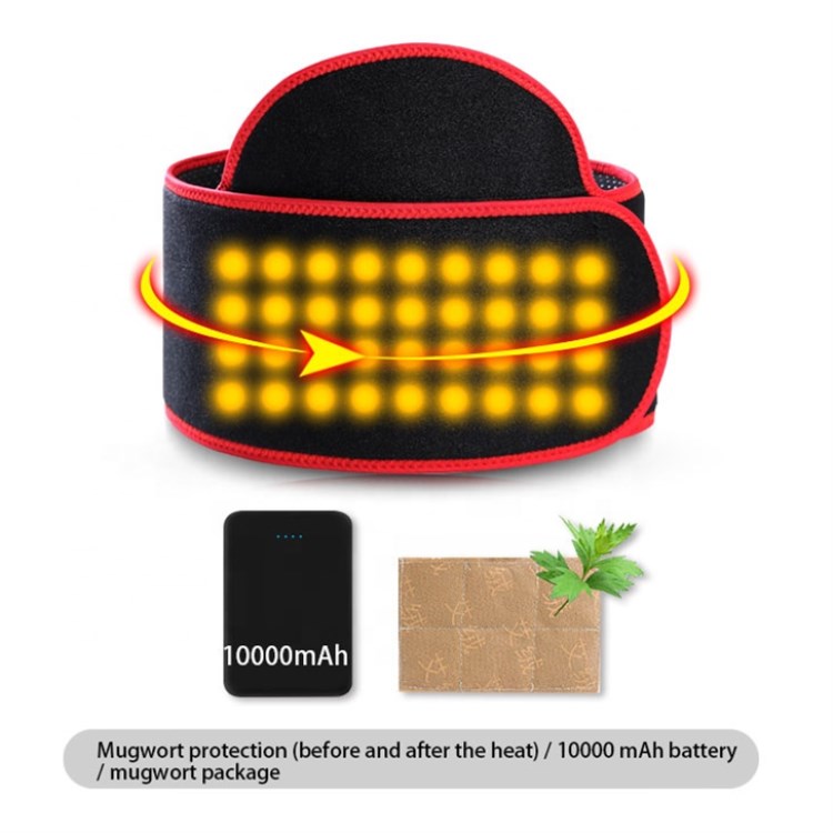 USB Battery Heating Waist Belt Rechargeable Heat Belt for uterus care