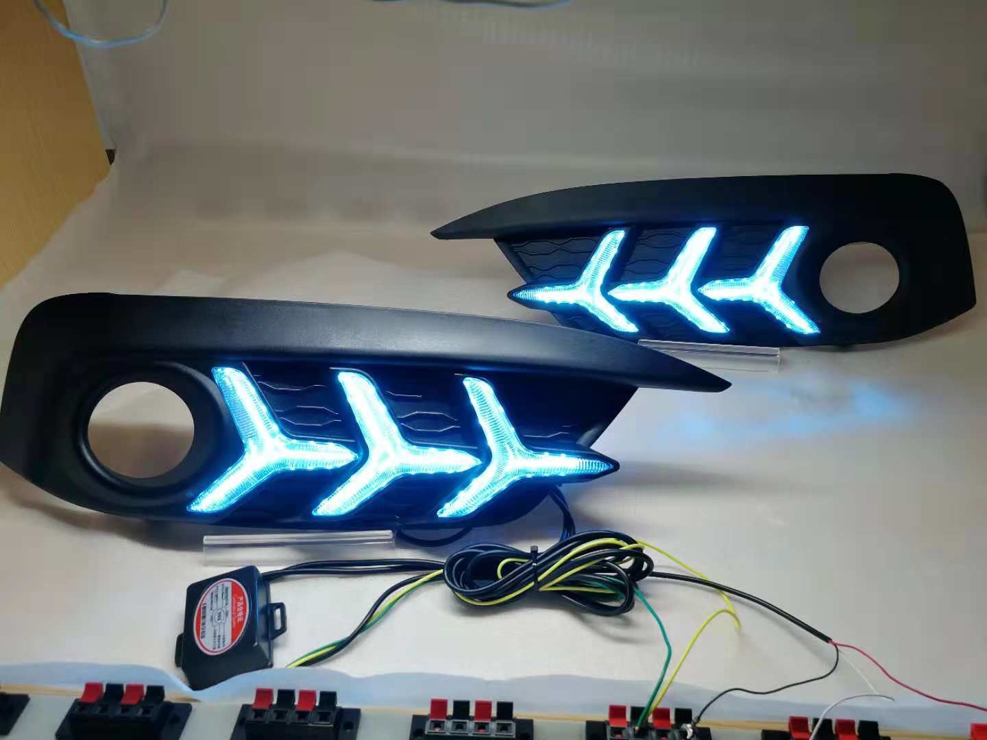 Lamborghini Style Universal Fog Lamp Rear Bumper Led Lights For Honda New Civic 2016 2018
