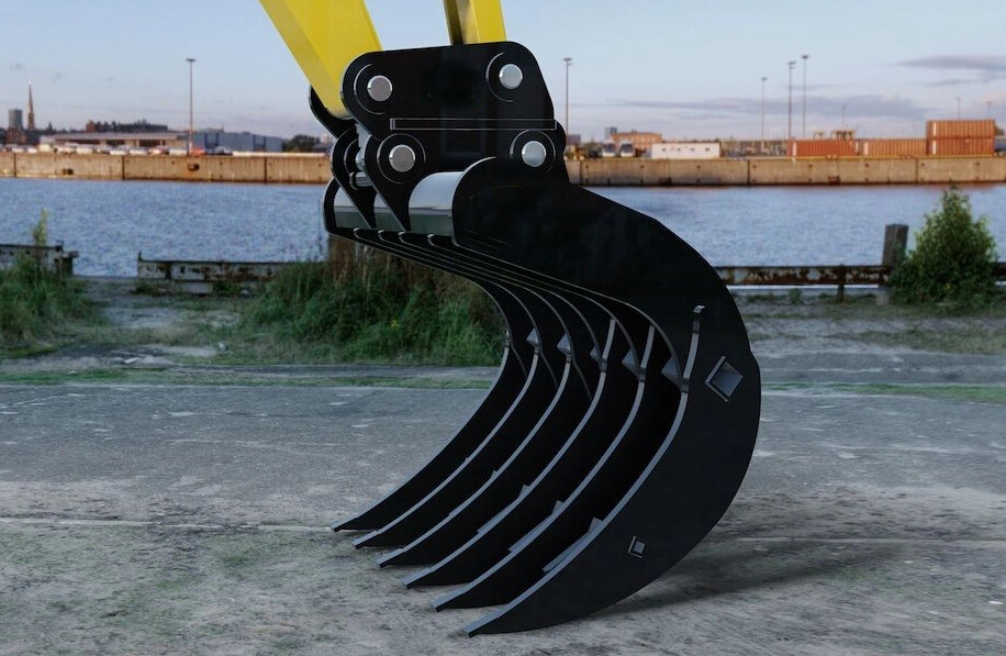Factory Excavator Land Clearing Rakes 1 - 100 Ton Excavator Stick Rake Q345 / NM400