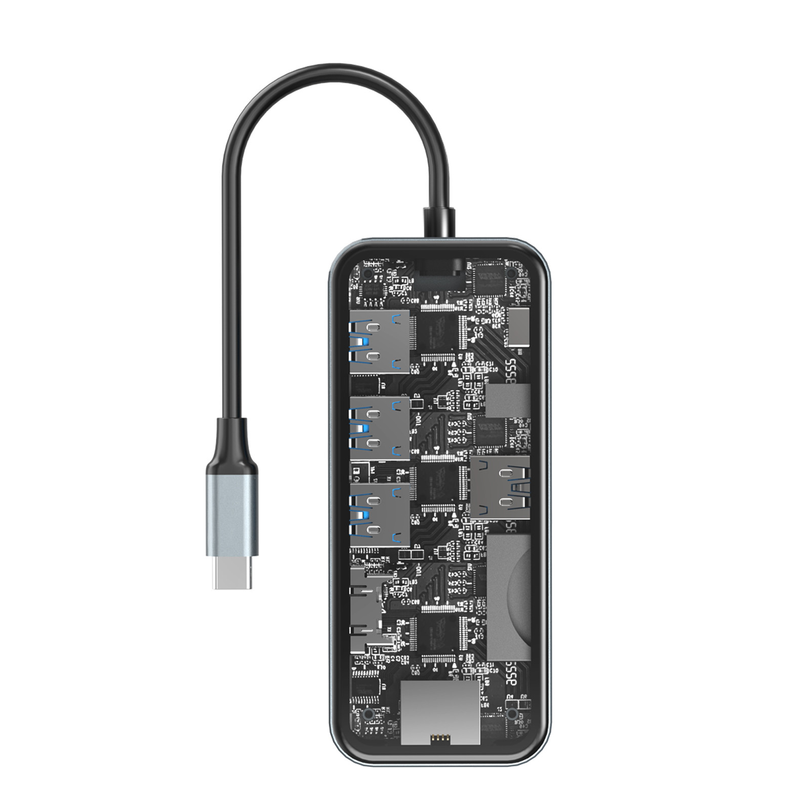 Professional Aluminum Card Reader Hub for Enhanced Workflow