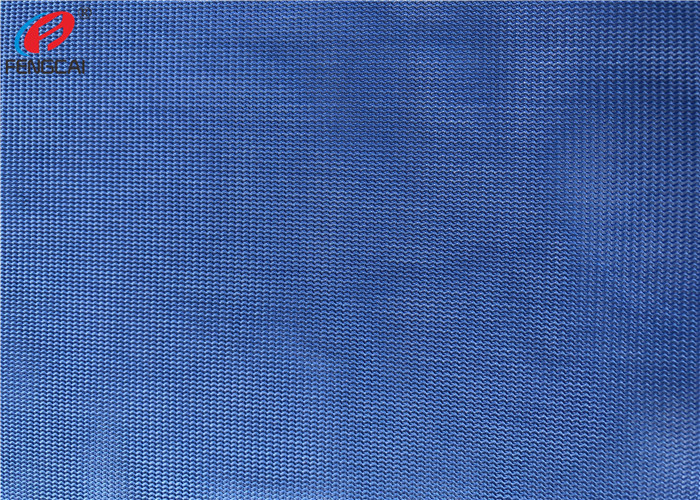 Mercerized Polyester Tricot Knit Fabric For Sportswear , Stretch Knit Fabric