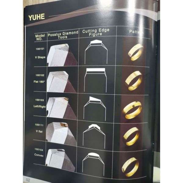 Angle150 V Shape MCD PCD Ring Engraving Tools