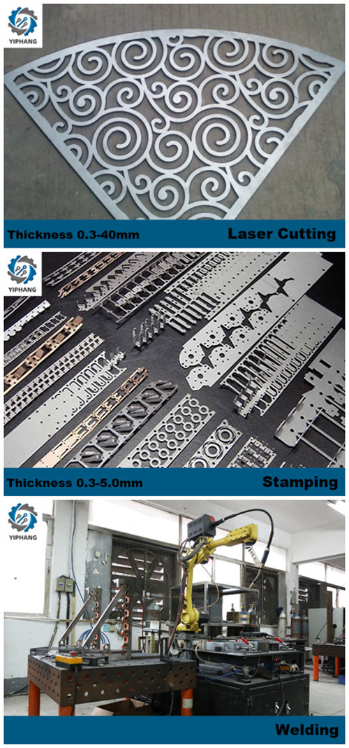 CNC Laser Engraving Stainless Steel Welding Parts Sheet Metal Mounting Brackets 2.0mm