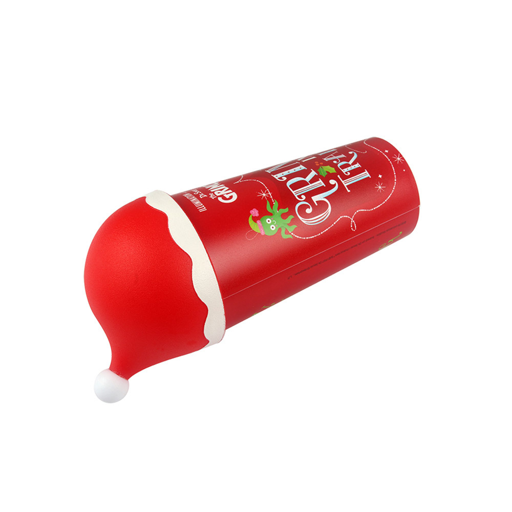 500ml Red Santa Claus Tumbler with Lids and Straw Add a Festive Touch to Any Occasion
