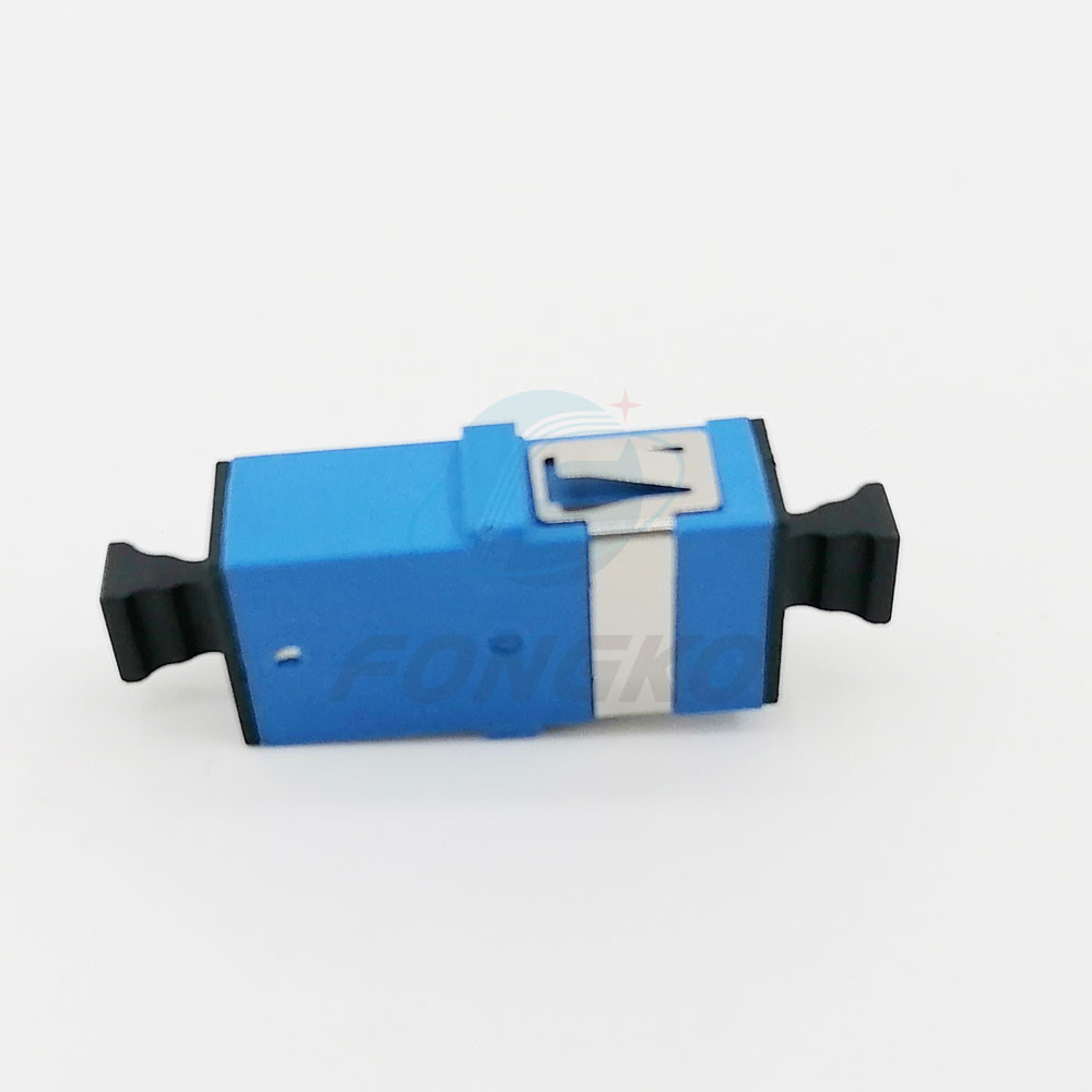 SM Simplex SC UPC Fiber Optic Adapter With Metal Shrapnel
