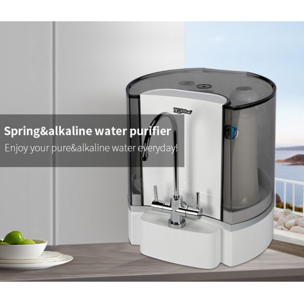 Counter 5 Stages Pure And Alkaline Water Filter Purifier System Without Electricity