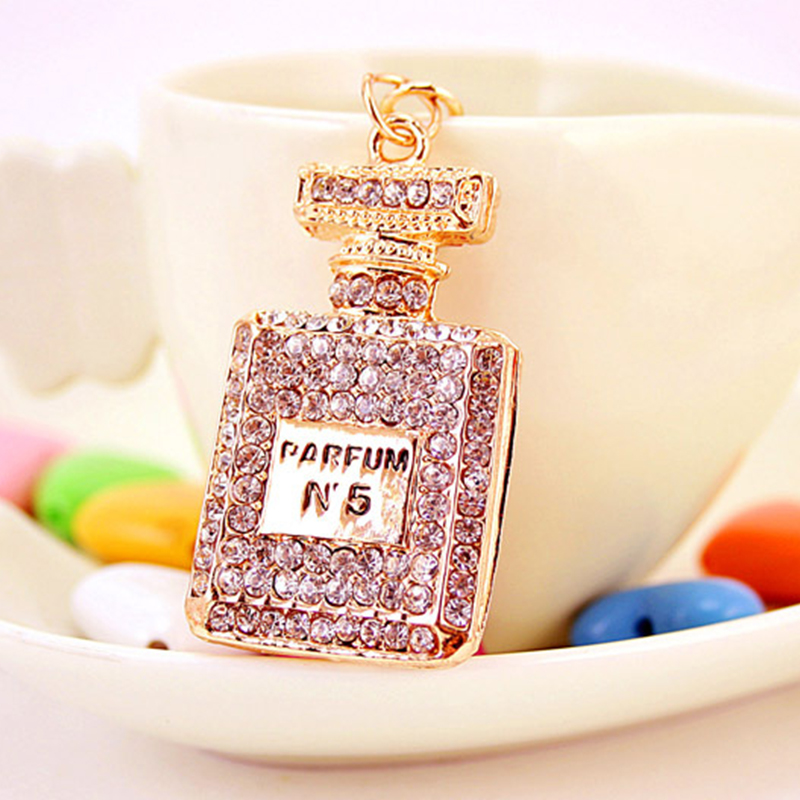 Heart Shaped Key Chain Ornaments 1.3 Inch Wide Crystal Irregular
