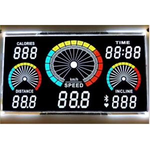 5.0V High Contrast Chip On Board Color Icons VA LCD Segment Display Module