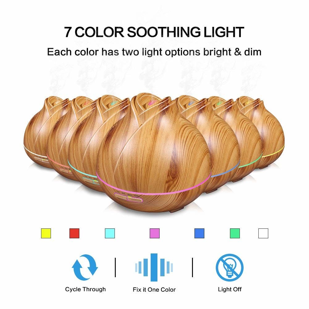 400ml Wood Grain Ultrasonic Diffuser