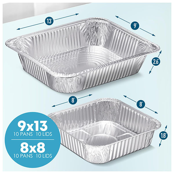 190ml Disposable Aluminum Cookware Aluminium Disposable Tray Foil Pan Lids