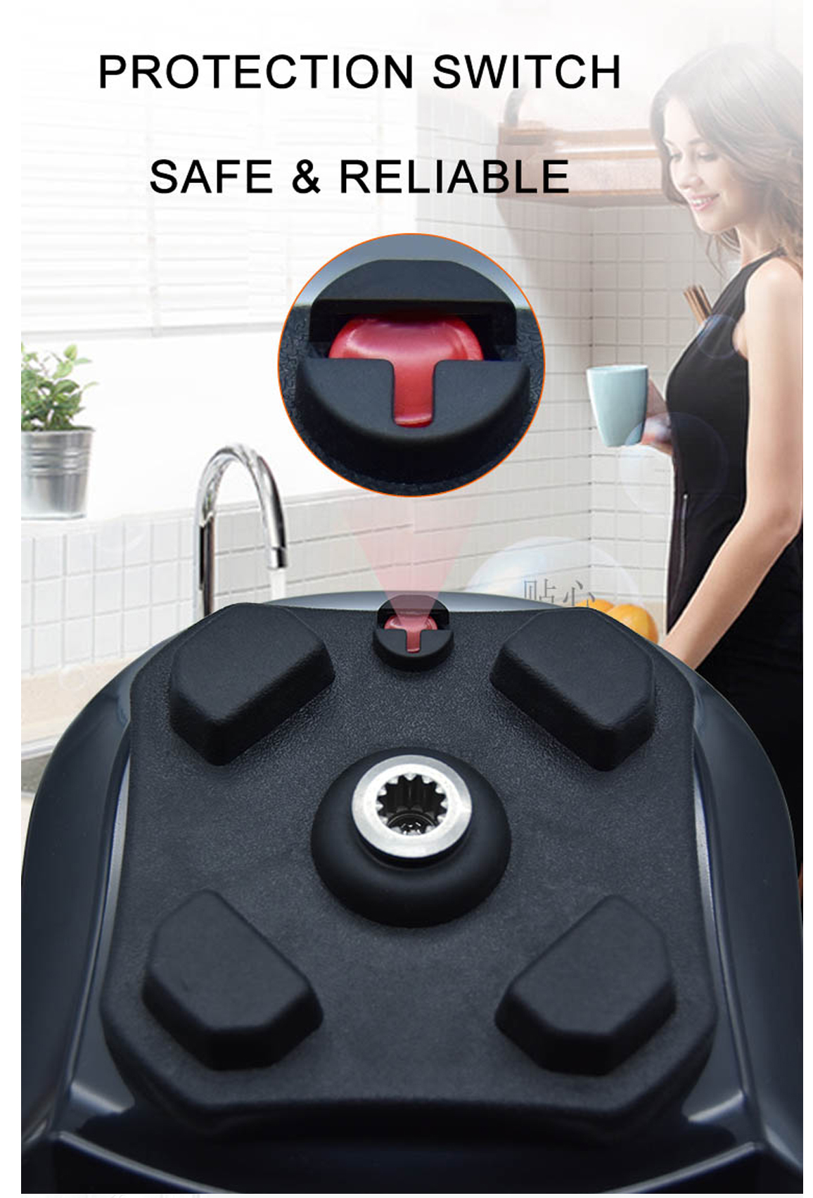 Powerful 220V Multifunctional Commercial Blender for Vegetable Slicing and Ice Crushing