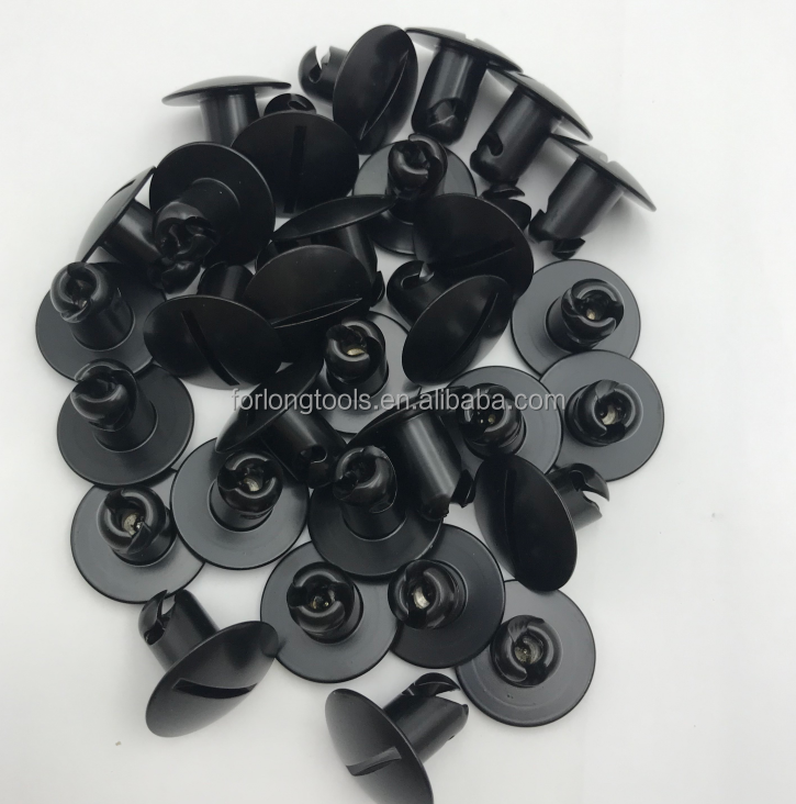 Universal Sprint Car Aluminum 1/4 Quarter Turn Dzus Fastener 716" X.500" Large Head 1'' Inch Head Black Silver with 1