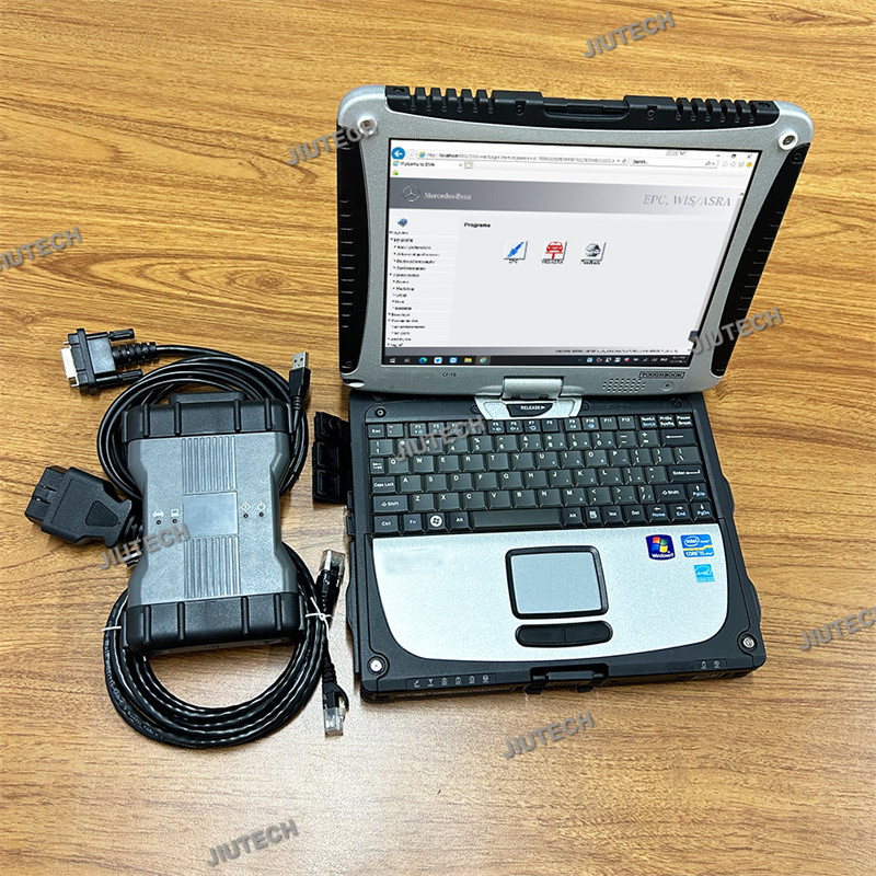 MB star c6 sd connect DOIP VCI can Multiplexer with software SSD C6 WIFI with CF19 laptop i5 toughbook diagnostic tool