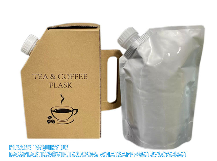 Aluminum Foil Coffee Spout Pouch / Hot Coffee Box Dispenser Coffee Spout Pouch hot Coffee Box Dispenser Coffee Bag
