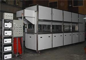 Automated Multi-Tank Ultrasonic Cleaning machine for 28KHz, 40KHZ, 33KHZ, 20KHZ