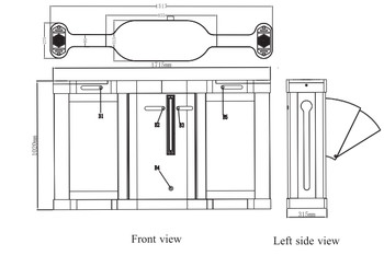 fast lane automatic access control system , flap barrier gates , barrier gates