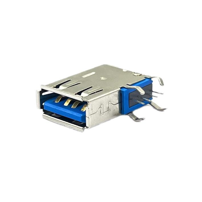 PBT UL94V-0 USB 3.0 Socket Micro USB Female Connector With 1.5A Current Rating
