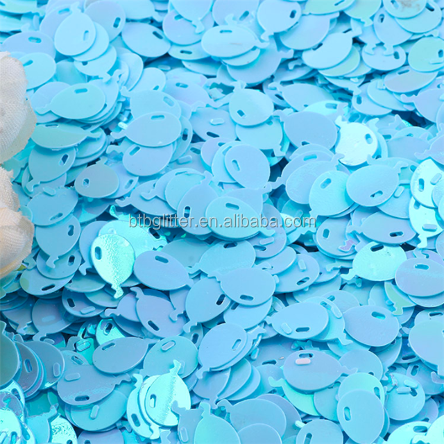 10mm Metallic Sequin Balloons 12 Inch Balloon Shape Glitter Sequins for Nail Beauty Products
