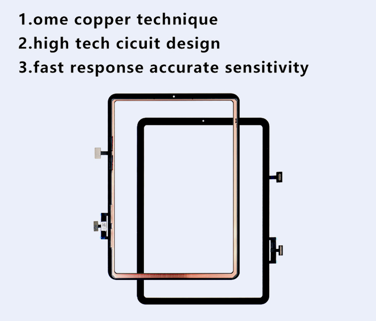 Repair Part Glass Panel Lcd for Ipad 11/10.9 Touch Screen Display Replacement 100% Tested QC Function Fix Broken Pad Screen