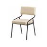 Buy cheap Nordic Industrial Upholstered Dining Chairs , White Leather Coffee Bar Chairs from wholesalers