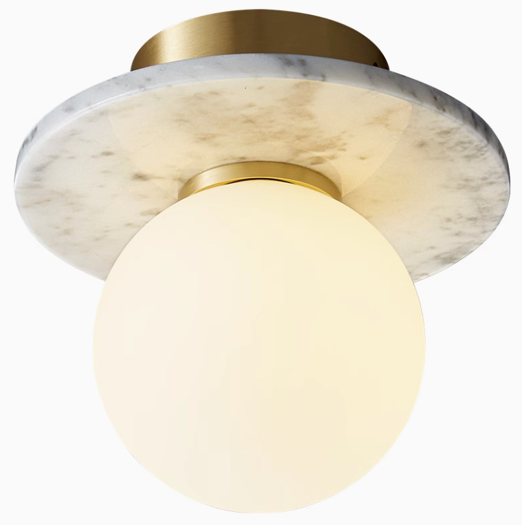 Natural marble Nordic villa corridor ceiling lamp designer homestay art creative personality corridor lamp