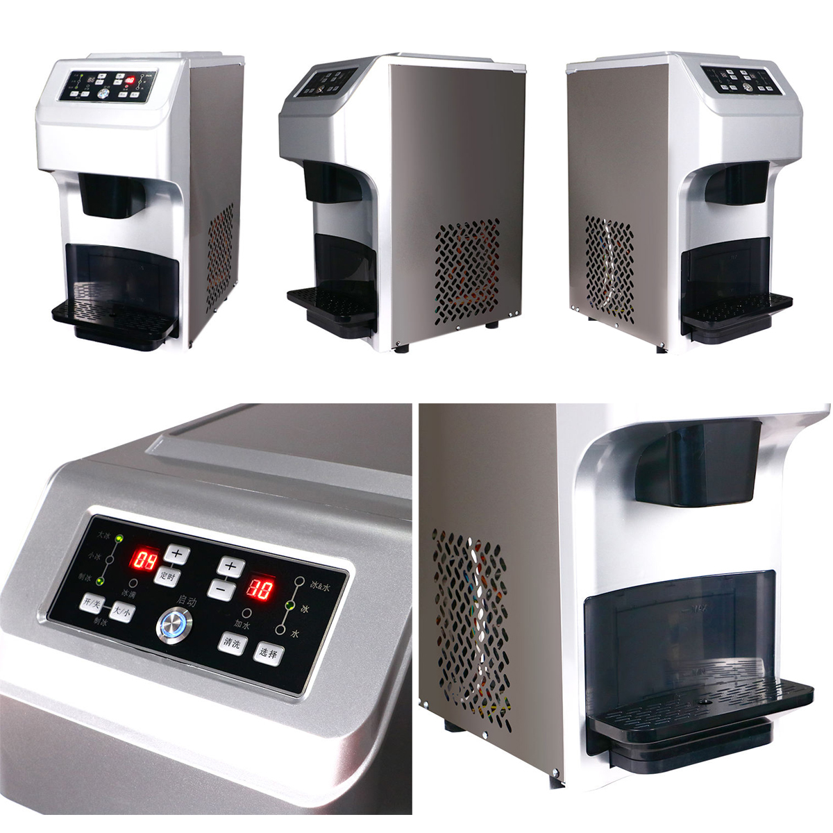 Commercial and Home Ice Maker Machine 22ice Bullet Nugget Ice Block Making Machine with Easy Push Button Control Panel