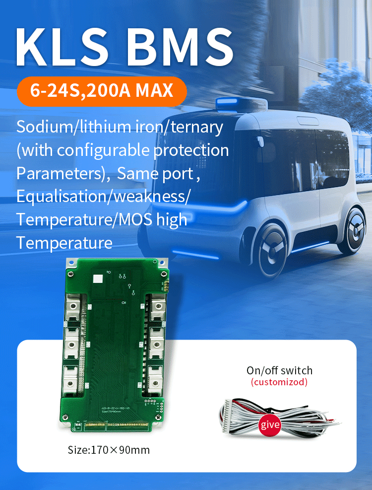 Battery Management System: 14s - 19s, 24s Max 200a Sodium Battery Bms for 18650 Lifepo4 Battery, Balanced Manufacturer