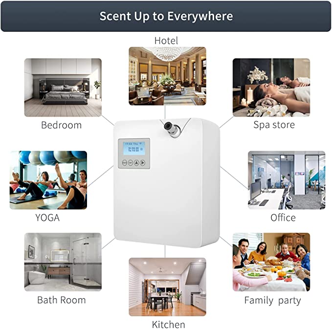 Smart Large Area Oil Fragrance WiFi Aroma Diffuser 300ml Auto Timer Function Fragrant Device for Hotel Home Nebulizer Atomizer