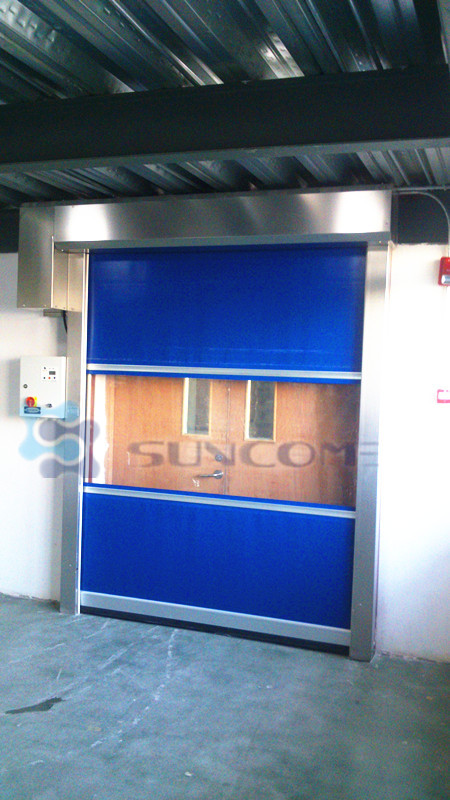 Colorful PVC Door Frame High Speed Industrial Doors Used In Chemical Industry