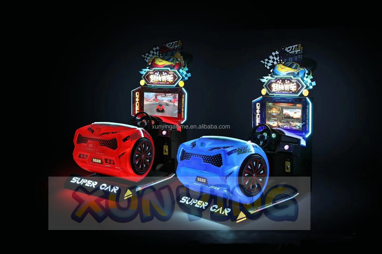Picture Included 26'' LCD Coin Operated Racing Arcade Children Racing Car Game Machine