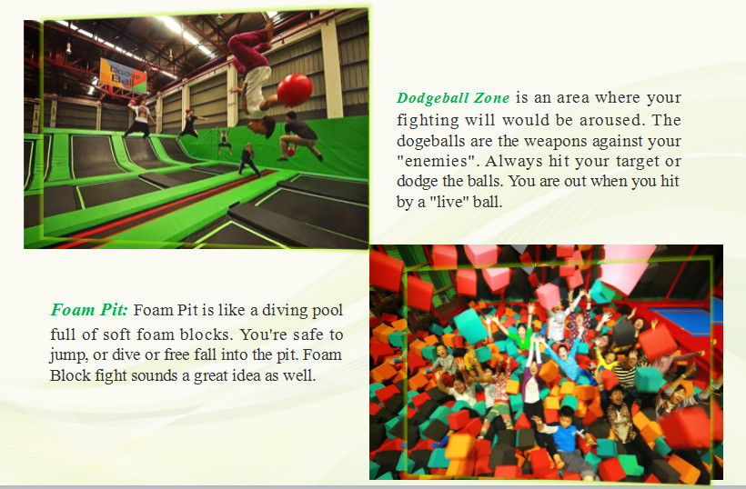 623M2 China Manufacture Commercial Kids and Adults Trampoline Park /Indoor Trampoline with Basketball Game