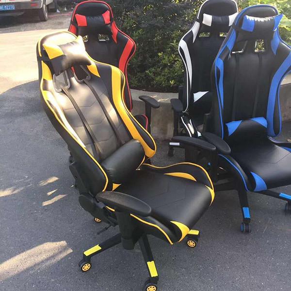 Executive Office Leather Gaming Chair 360 Degree Swivel Wheel Sturdy Metal Frame