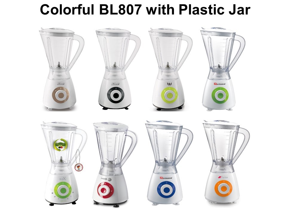 600W 1.5 L BL807 Plastic / Glass Jar Food Blender